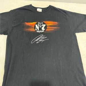 Chase Authentics Black Tee with Orange Flame Logo